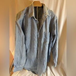 Casual Denim Button-Up Shirt